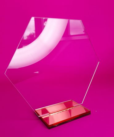 Acrylic Stand Hexagon (6" x 5")
