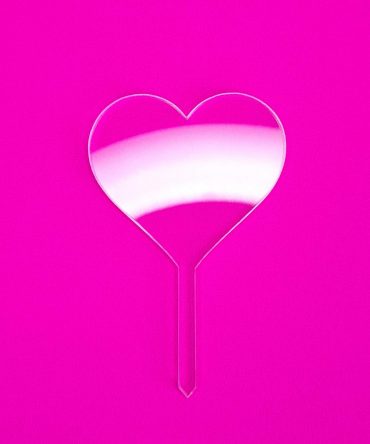 Acrylic Paddle Heart 2