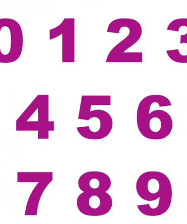 Acrylic Numbers (0 -9)