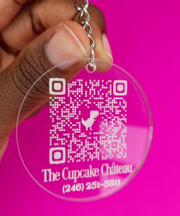 Acrylic QR Code Business Keyring