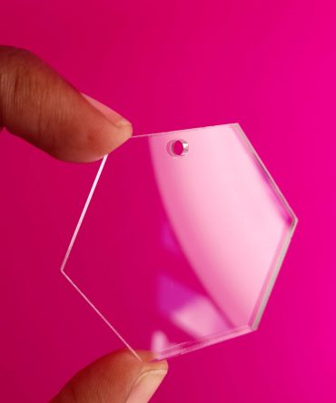 Acrylic Hexagon (with hole)